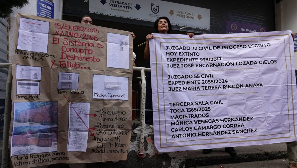Víctimas de despojo exigen detenciones y amenazan con más protestas si la Fiscalía de la CDMX no actúa